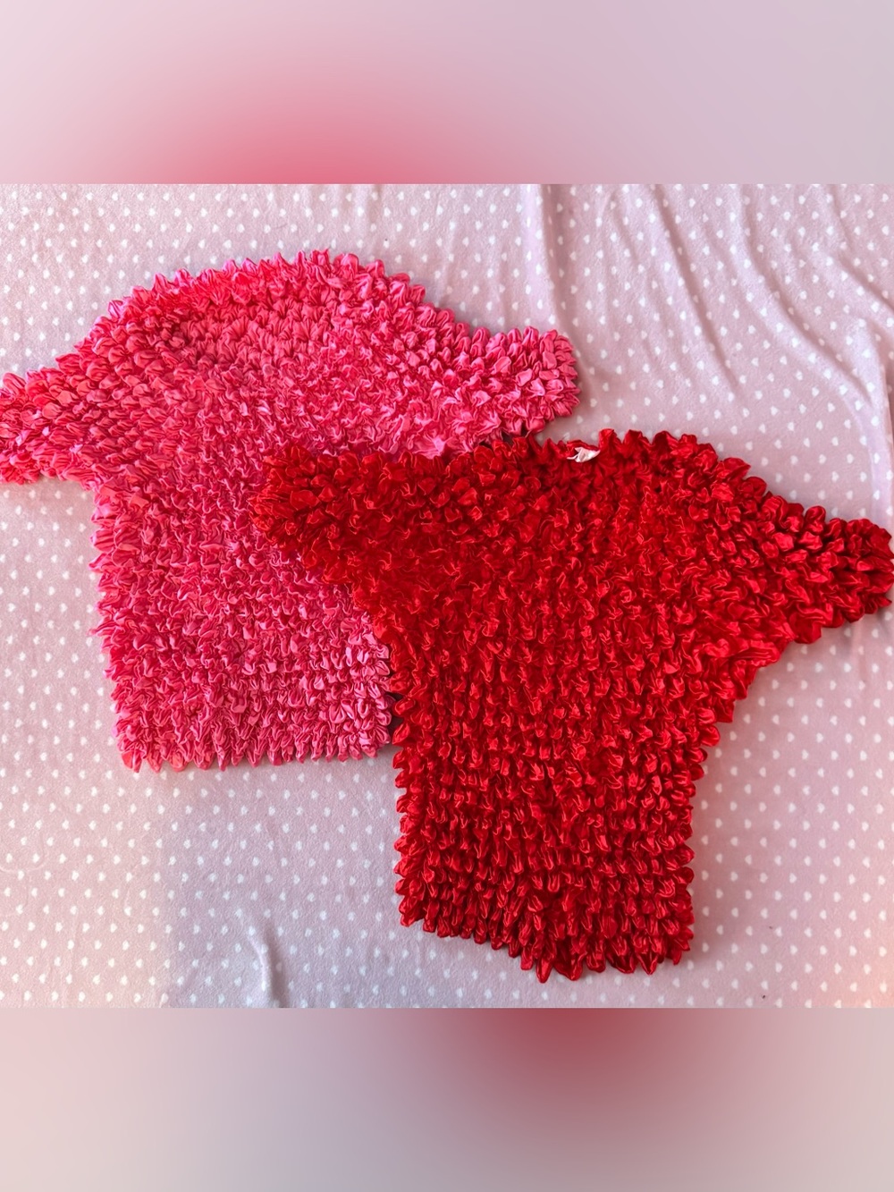 Set of 2 Vintage FC Popcorn Tops